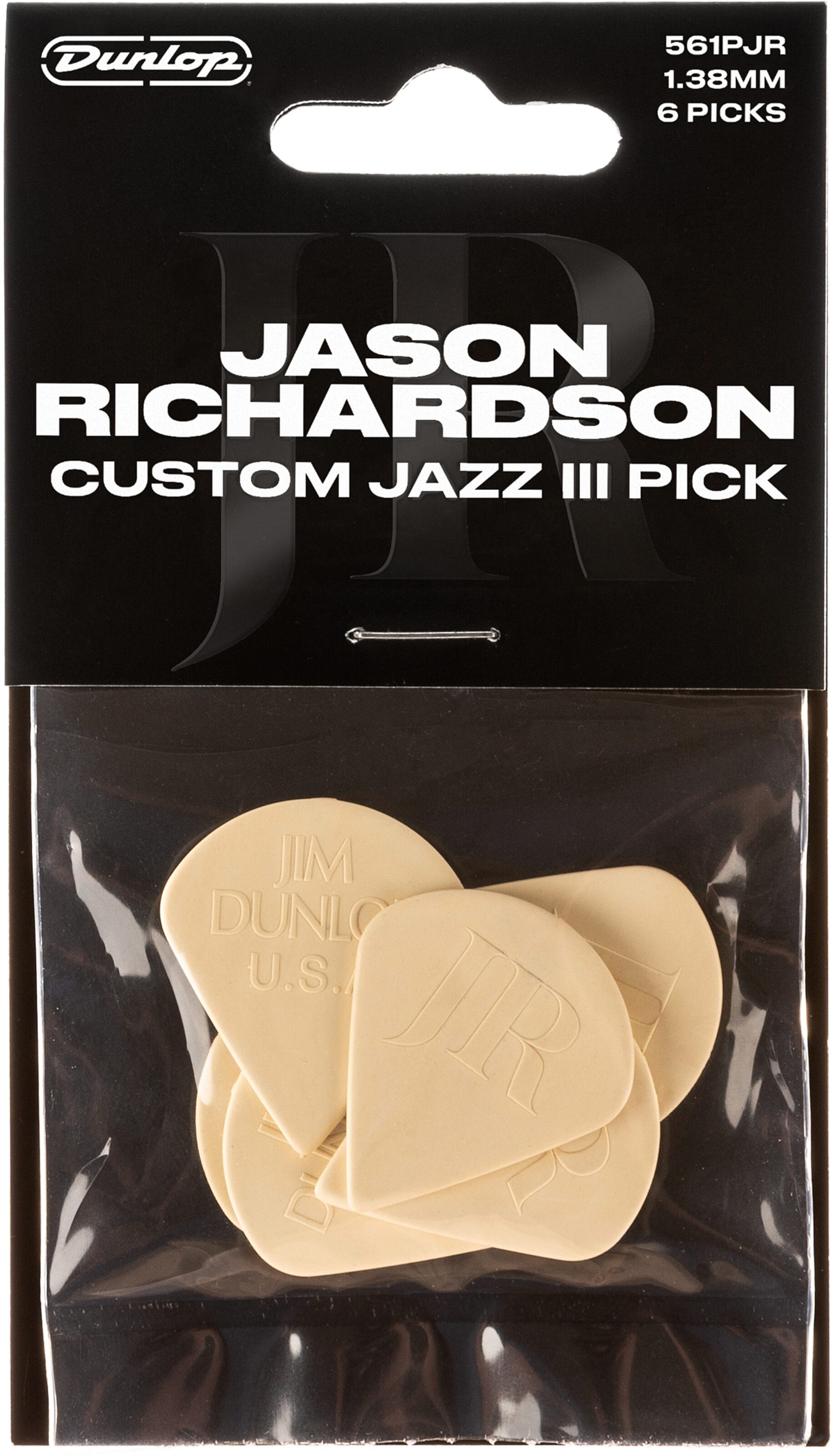 Dunlop 561PJR Jason Richardson Jazz III Guitar Pick 3 Dunlop 561PJR Jason Richardson Jazz III Guitar Pick