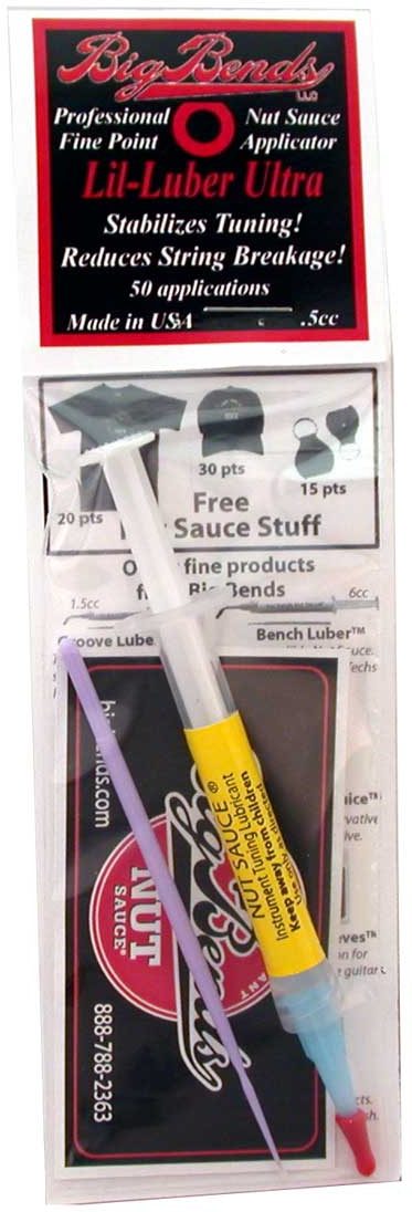 Big Bends Lil Luber 1/2cc Nut Sauce Guitar Nut Groove Lubricant