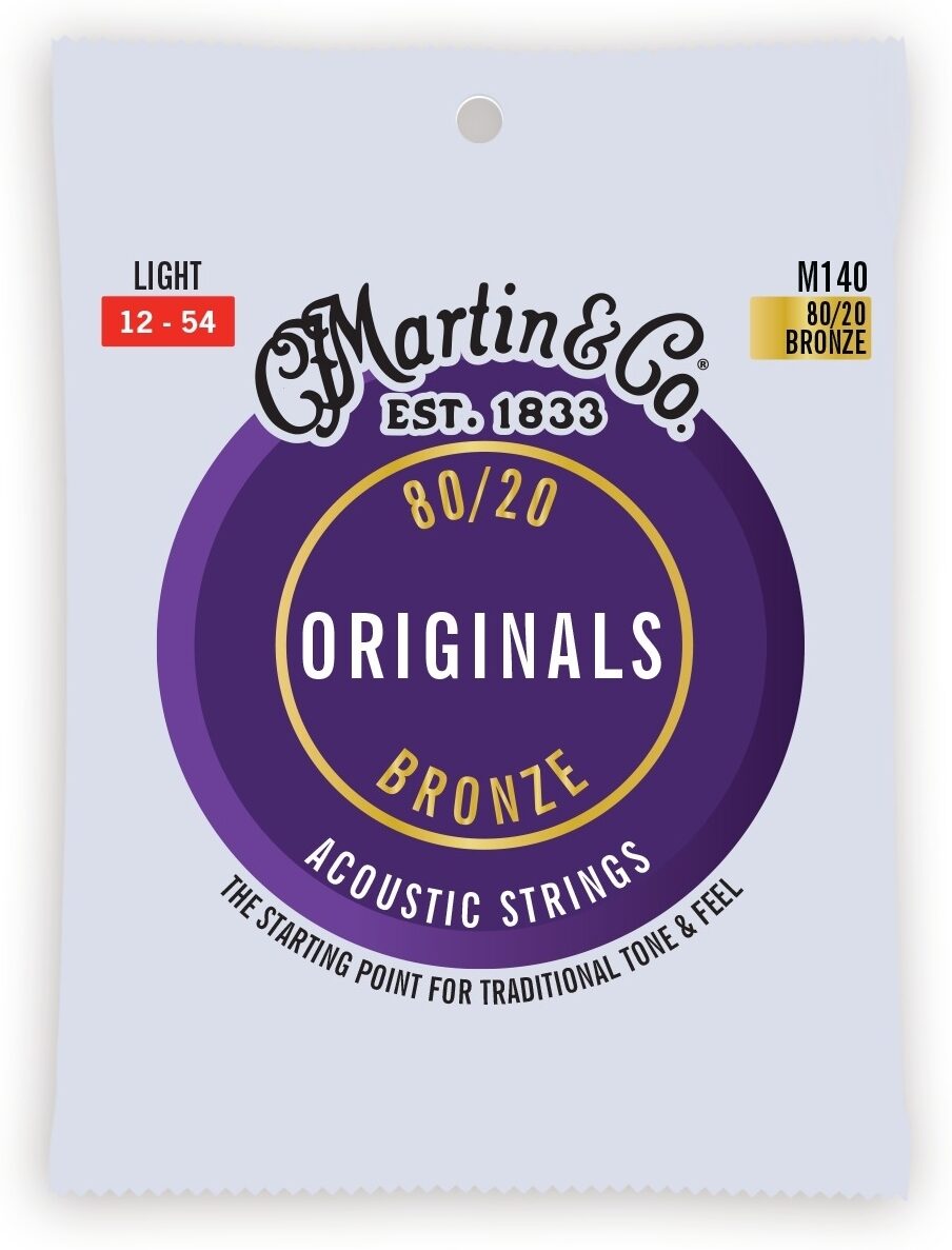 Martin M140 Original Acoustic Guitar Strings 1 Martin M140 Original Acoustic Guitar Strings