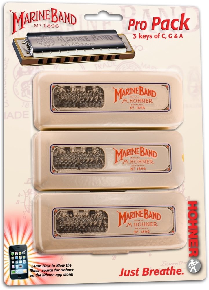 Hohner Marine Band 1896 Pro Pack Harmonica Set