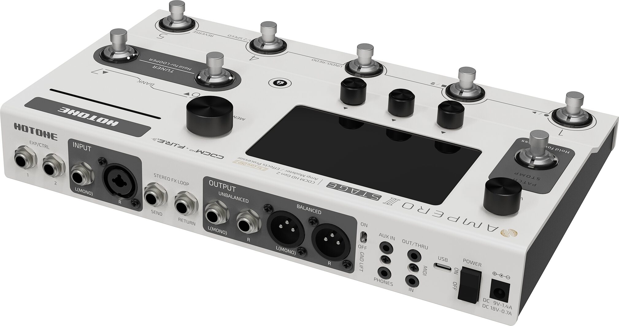 Hotone Ampero II Stage Amp Modeler Effects Processor 2 Hotone Ampero II Stage Amp Modeler Effects Processor