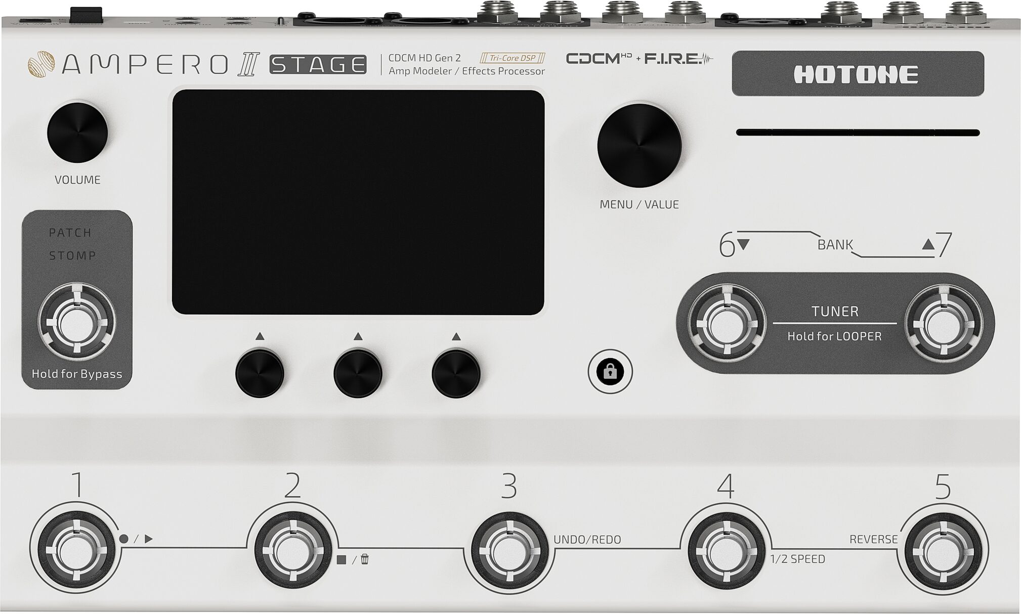 Hotone Ampero II Stage Amp Modeler Effects Processor 7 Hotone Ampero II Stage Amp Modeler Effects Processor