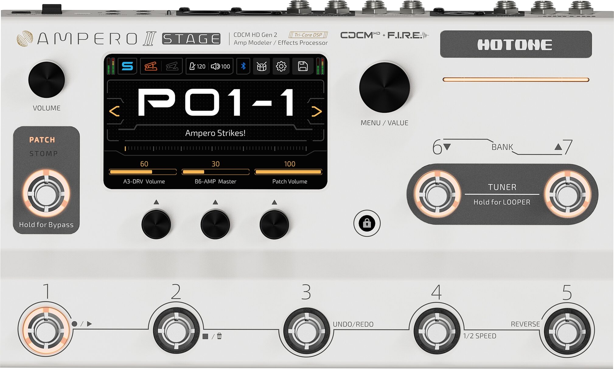 Hotone Ampero II Stage Amp Modeler Effects Processor 9 Hotone Ampero II Stage Amp Modeler Effects Processor