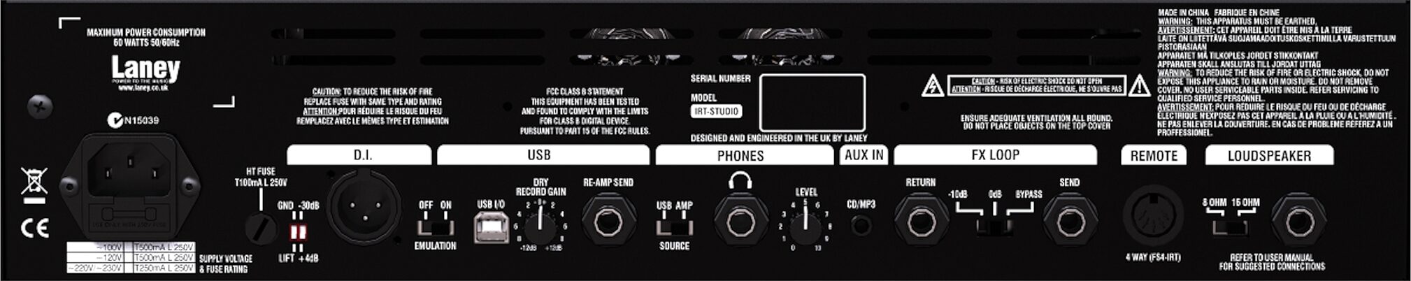 Laney Ironheart IRT Studio Guitar Amplifier Head (15 Watts) 5 Laney Ironheart IRT Studio Guitar Amplifier Head (15 Watts)