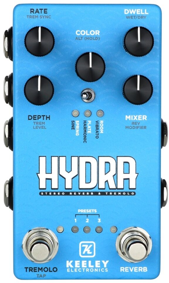 Keeley Hydra Stereo Reverb and Tremolo Pedal 2 Keeley Hydra Stereo Reverb and Tremolo Pedal