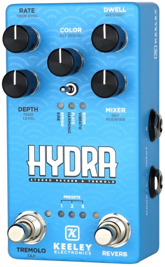 Keeley Hydra Stereo Reverb and Tremolo Pedal 5 Keeley Hydra Stereo Reverb and Tremolo Pedal