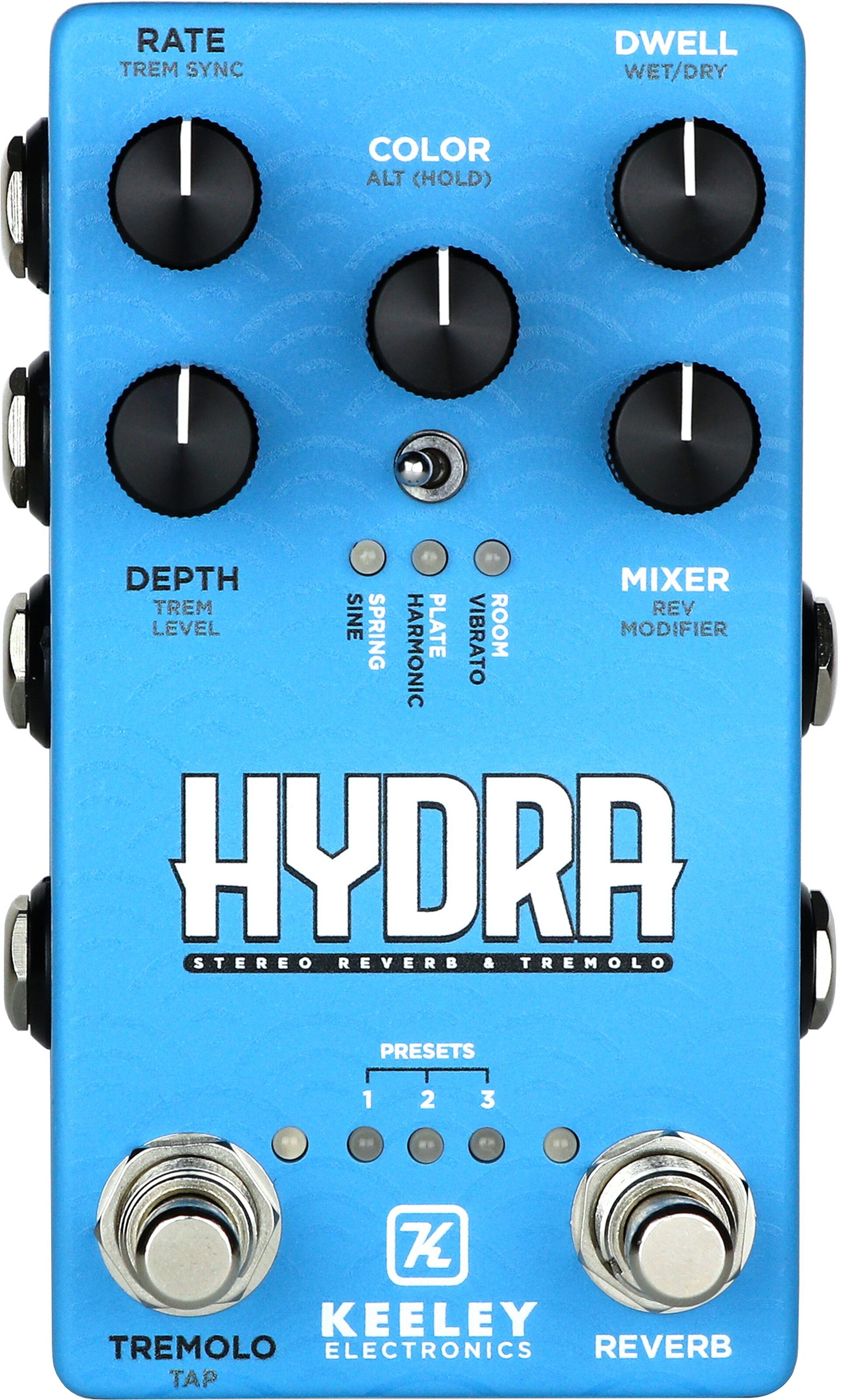 Keeley Hydra Stereo Reverb and Tremolo Pedal 6 Keeley Hydra Stereo Reverb and Tremolo Pedal
