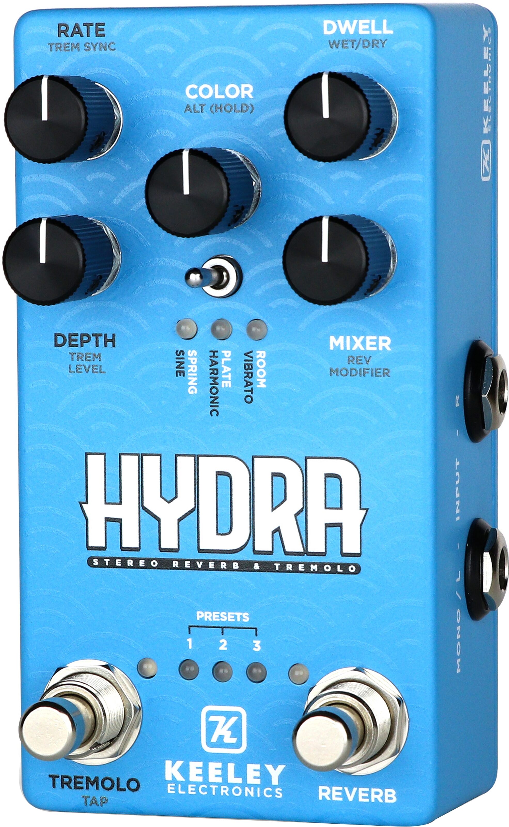 Keeley Hydra Stereo Reverb and Tremolo Pedal 7 Keeley Hydra Stereo Reverb and Tremolo Pedal