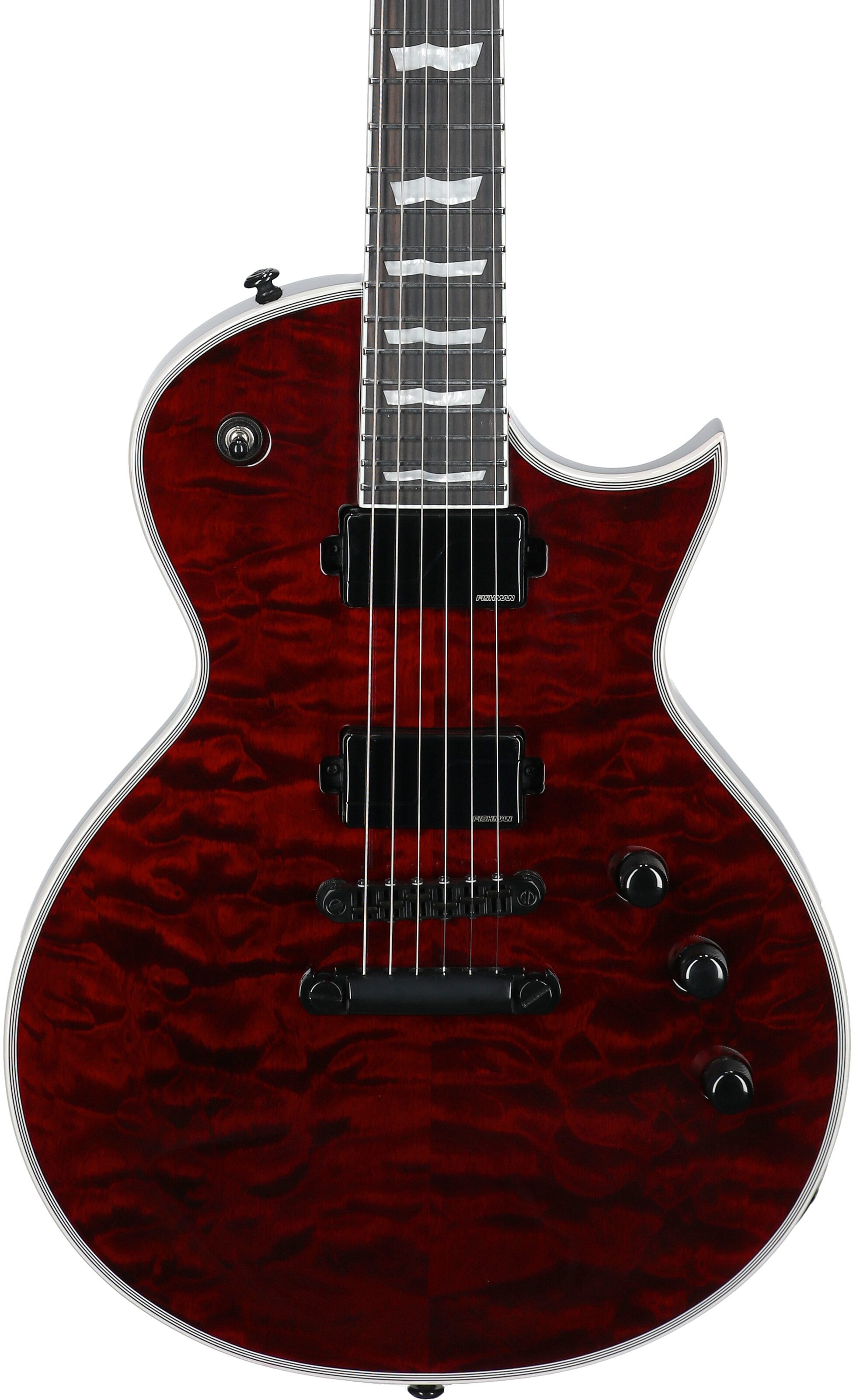 ESP LTD Deluxe EC-1000-QM Electric Guitar 1 ESP LTD Deluxe EC-1000-QM Electric Guitar
