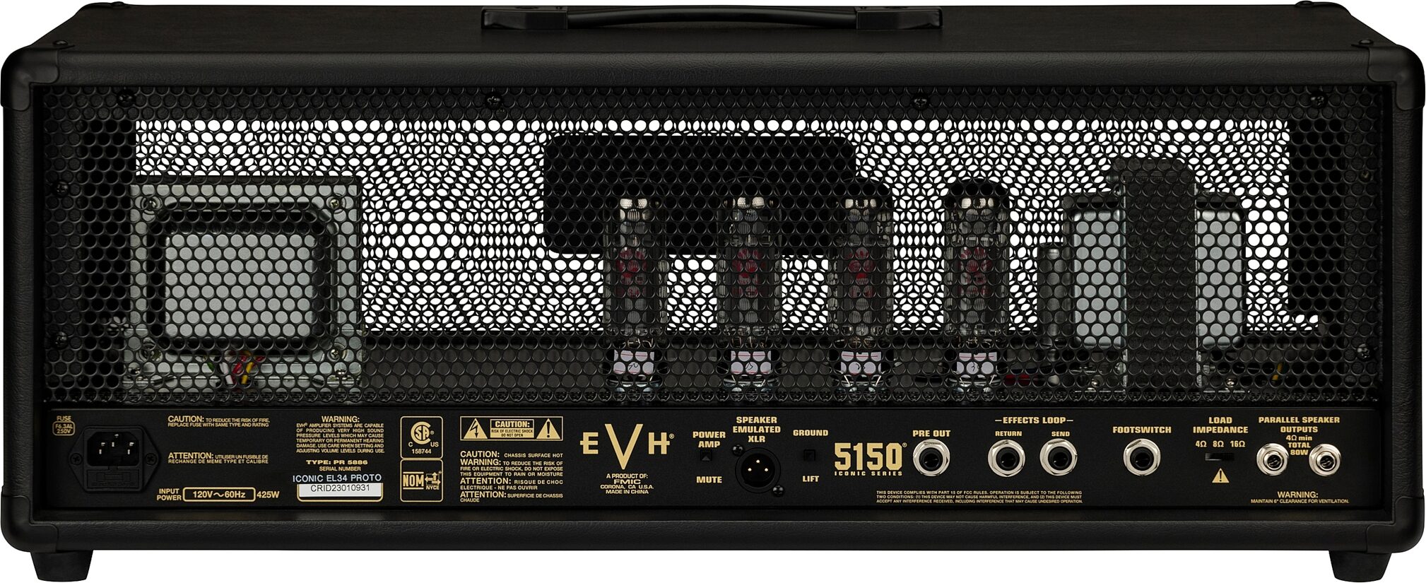EVH Eddie Van Halen 5150 Iconic Series EL34 Tube Amplifier Head (80 Watts) 2 EVH Eddie Van Halen 5150 Iconic Series EL34 Tube Amplifier Head (80 Watts)