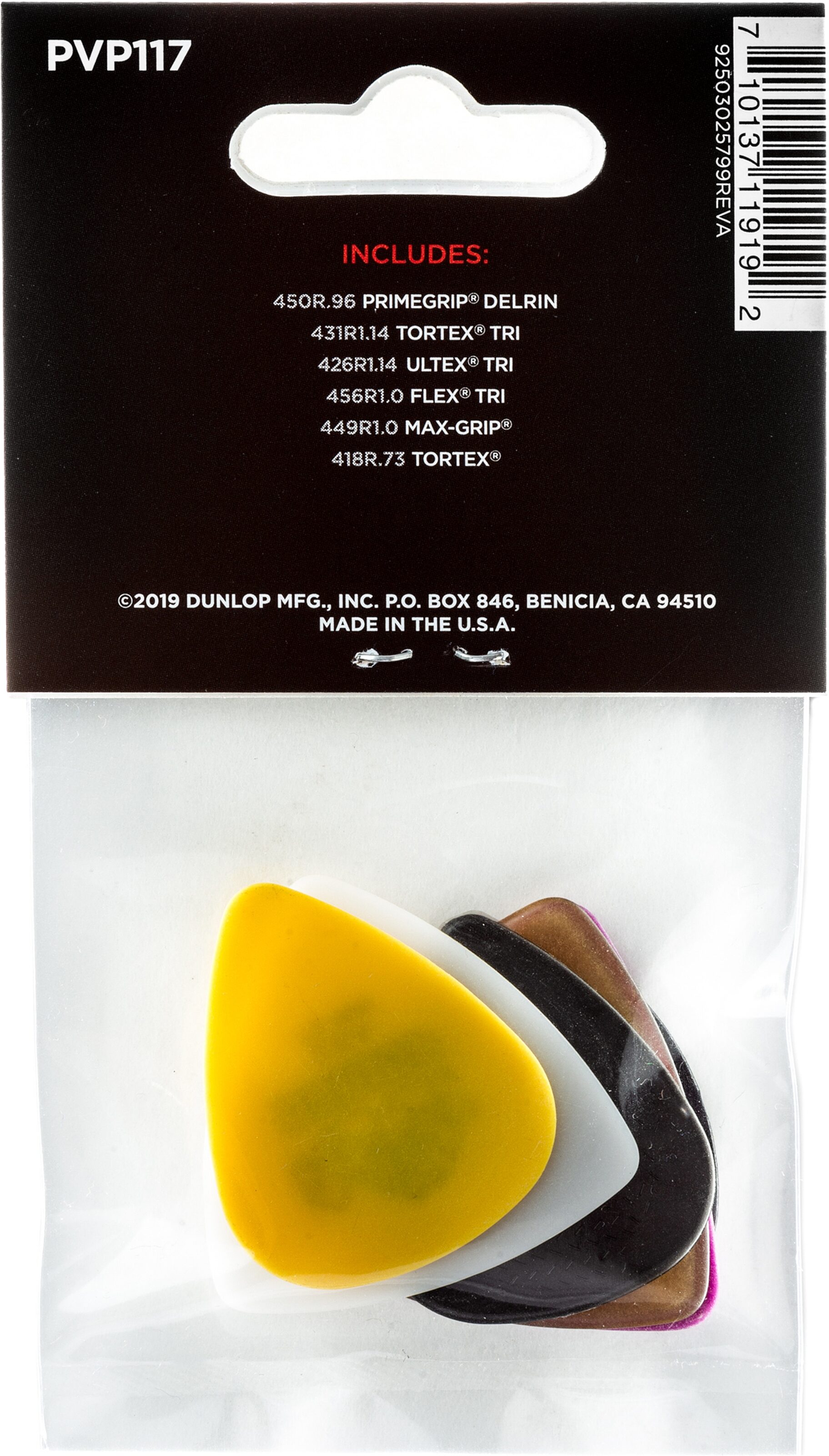 Dunlop Bass Pick Variety Pack 3 Dunlop Bass Pick Variety Pack