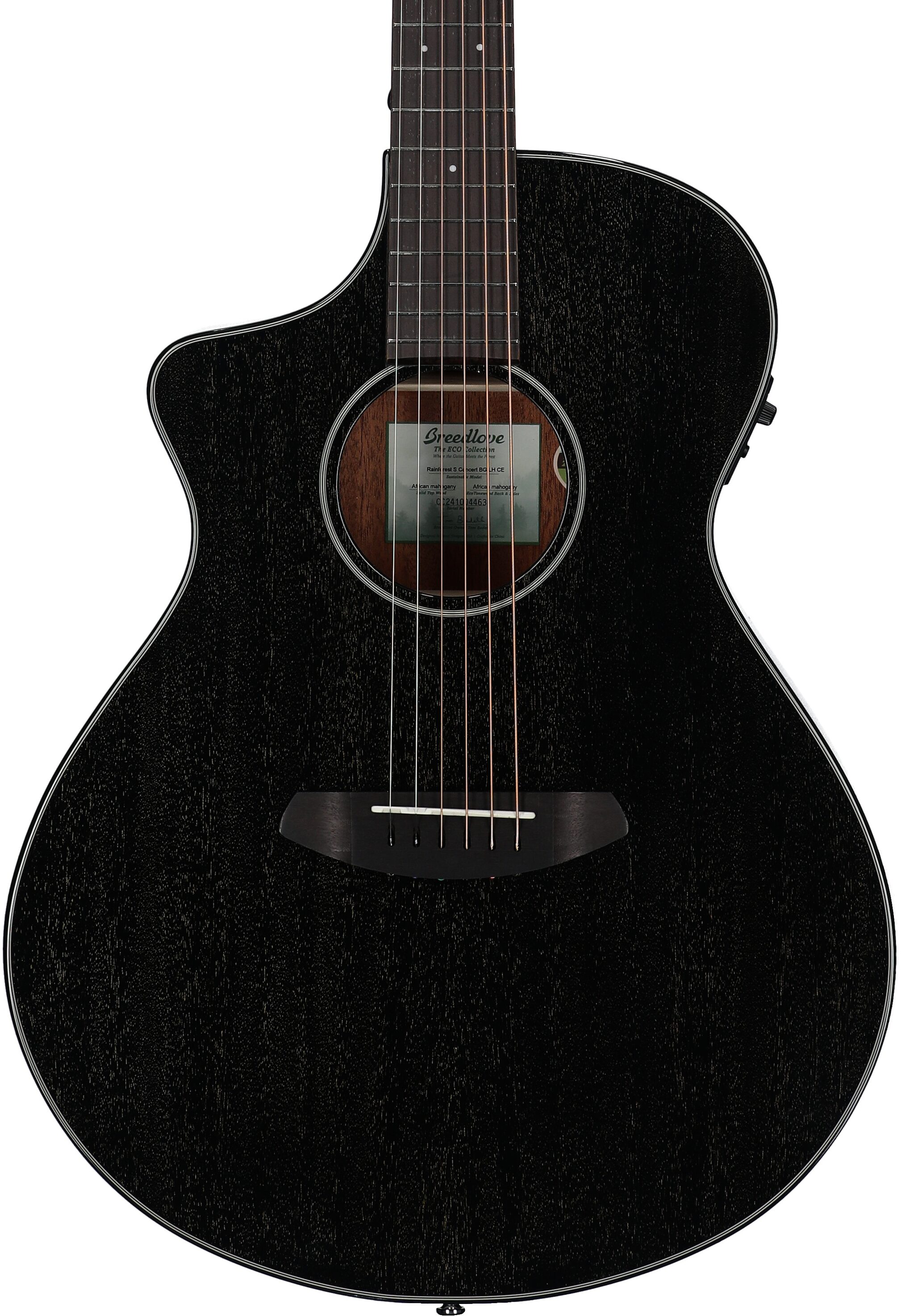 Breedlove Rainforest S Concert CE Acoustic-Electric Guitar, Left-Handed 5 Breedlove Rainforest S Concert CE Acoustic-Electric Guitar, Left-Handed