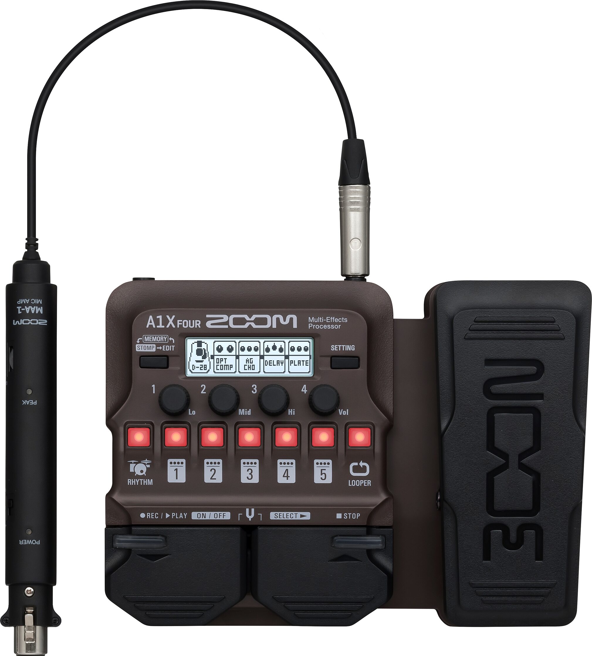Zoom A1X-FOUR Acoustic Multi-Effects Processor 7 Zoom A1X-FOUR Acoustic Multi-Effects Processor