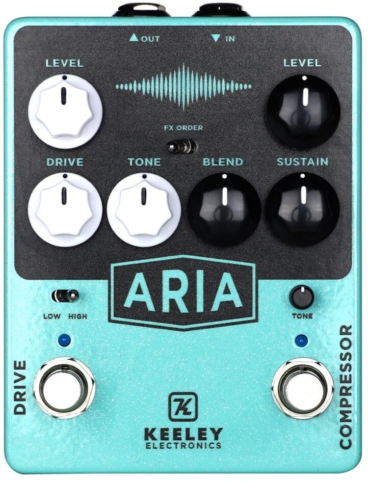 Keeley Aria Compressor and Overdrive Pedal 1 Keeley Aria Compressor and Overdrive Pedal
