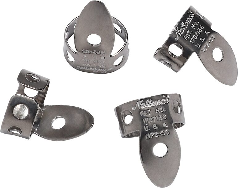 D'Addario National Stainless Steel Finger Picks 6 D'Addario National Stainless Steel Finger Picks