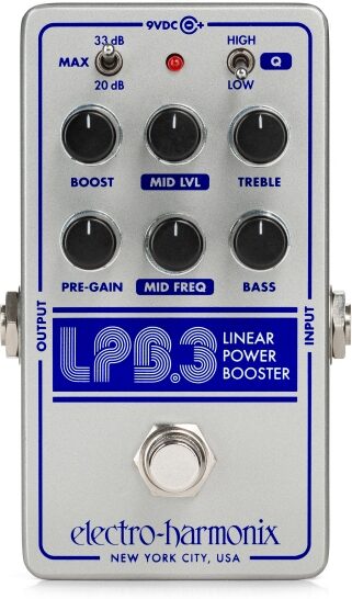 Electro-Harmonix LPB-3 Linear Power Booster and EQ Pedal 1 Electro-Harmonix LPB-3 Linear Power Booster and EQ Pedal