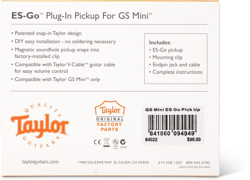 Taylor ES-Go Mini Pickup 5 Taylor ES-Go Mini Pickup