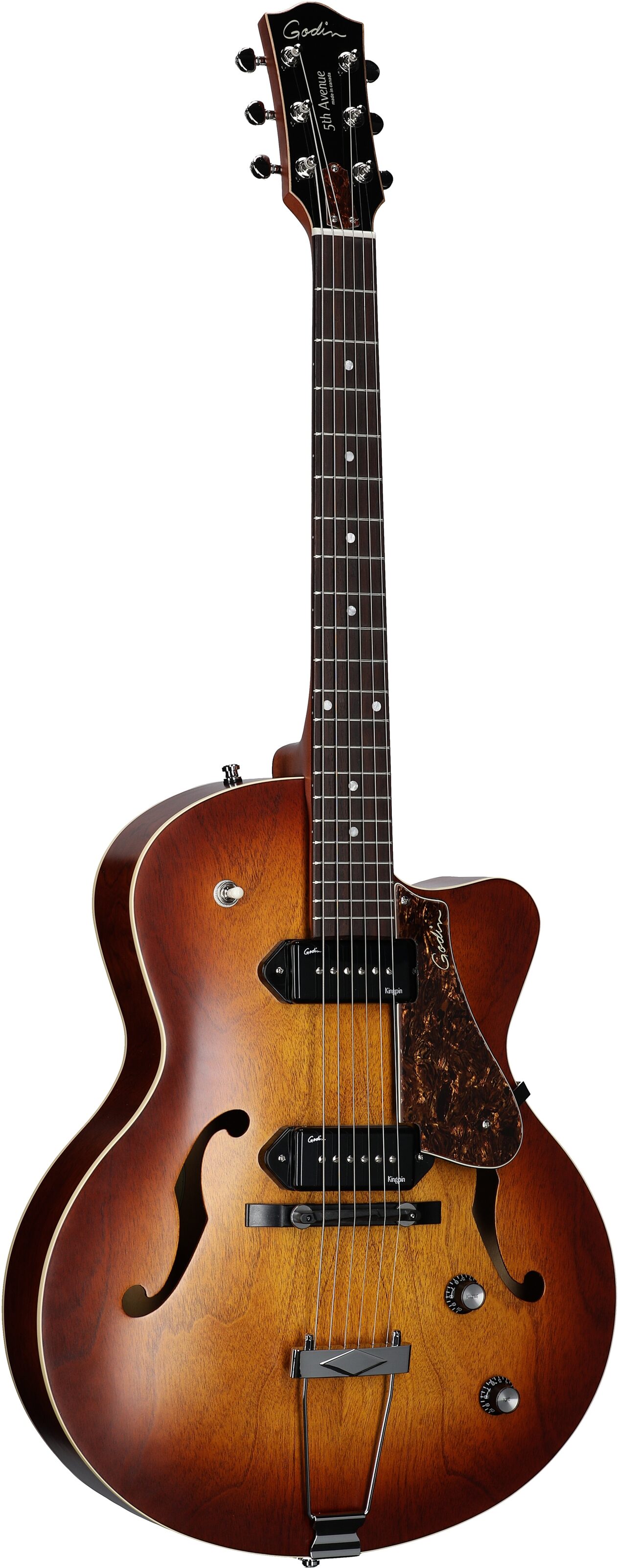 Godin 5th Avenue Kingpin Archtop Electric Guitar 6 Godin 5th Avenue Kingpin Archtop Electric Guitar