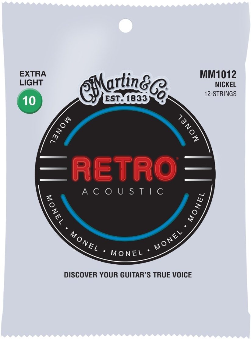 Martin Retro Monel 12-String Acoustic Guitar Strings