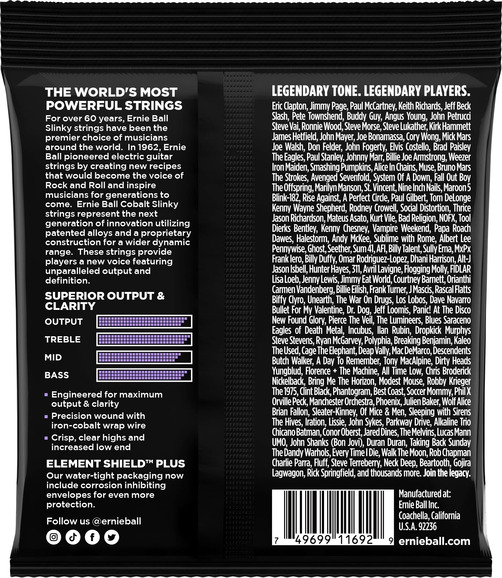 Ernie Ball Ultra Slinky Cobalt Electric Guitar String Set (10-48) 2 Ernie Ball Ultra Slinky Cobalt Electric Guitar String Set (10-48)