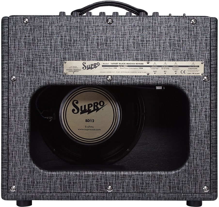 Supro Black Magick Reverb Guitar Combo Amplifier (25 Watts, 1x12") 2 Supro Black Magick Reverb Guitar Combo Amplifier (25 Watts, 1x12")