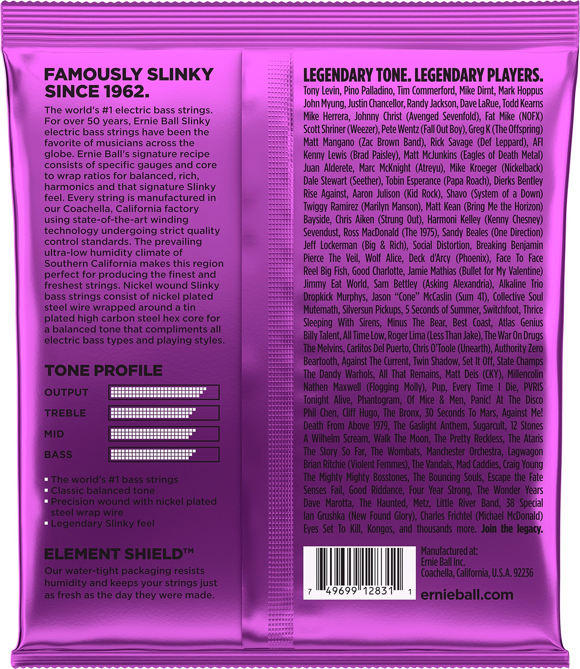 Ernie Ball P02831 Nickel Wound Power Slinky Electric Bass Strings 2 Ernie Ball P02831 Nickel Wound Power Slinky Electric Bass Strings