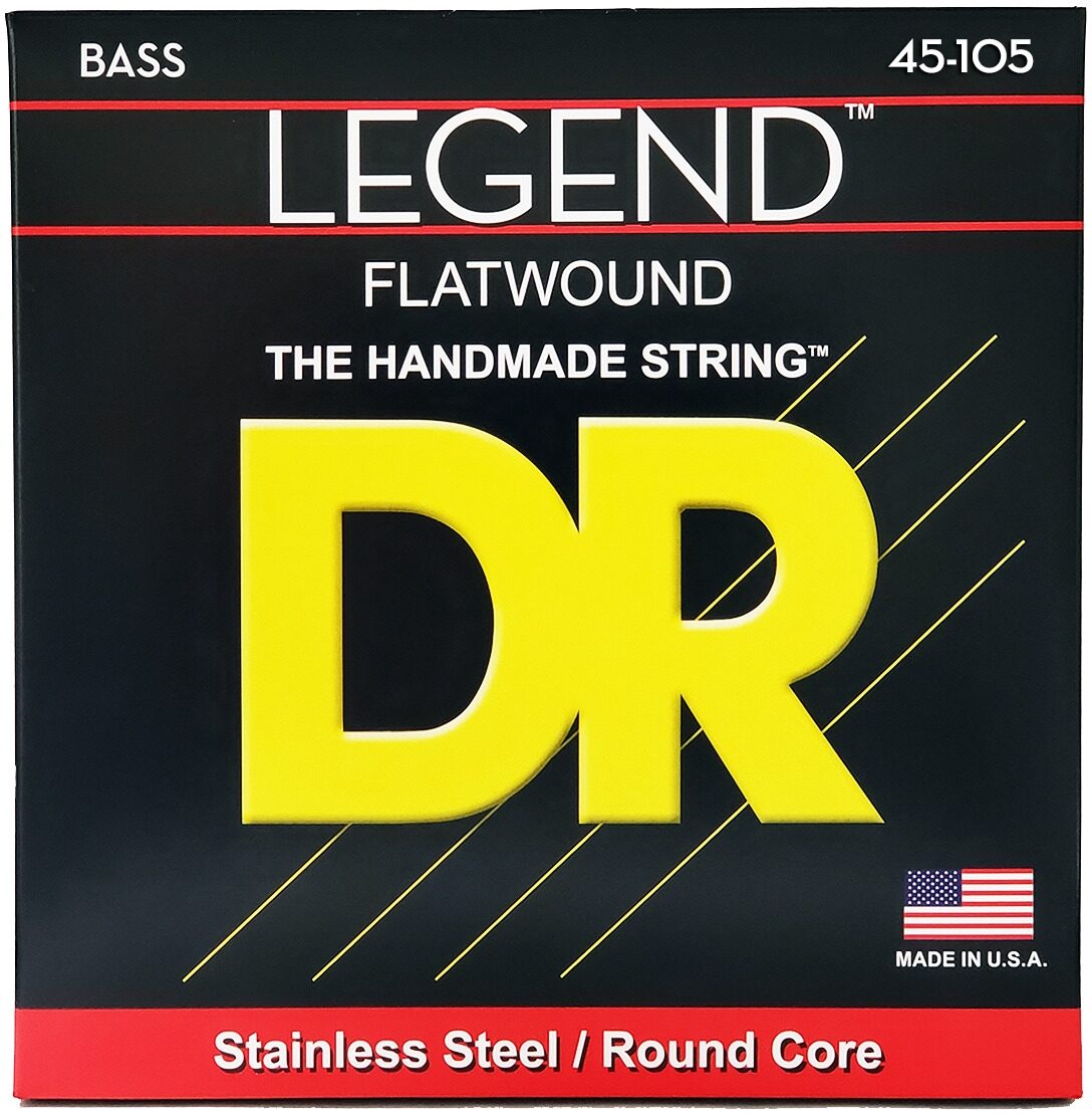 DR Strings Legend Polished Flatwound Stainless Steel Bass Strings