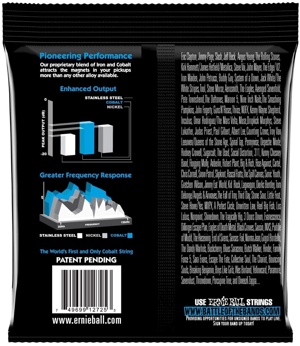 Ernie Ball Extra Slinky Cobalt Electric Guitar Strings 2 Ernie Ball Extra Slinky Cobalt Electric Guitar Strings