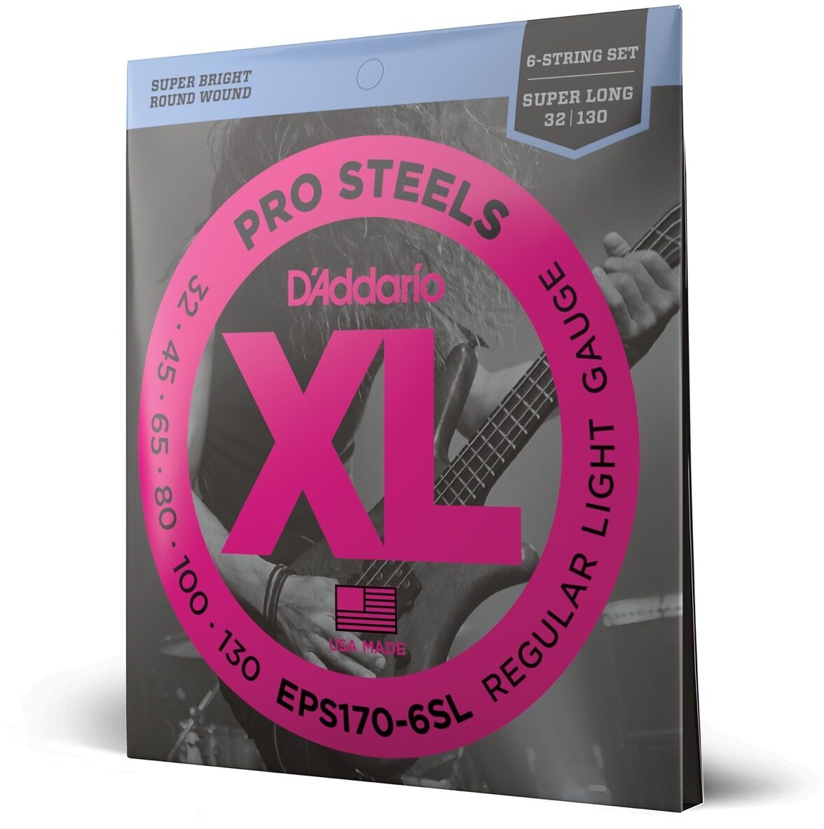 D'Addario EPS1706SL 6-String Pro Steels Bass Strings