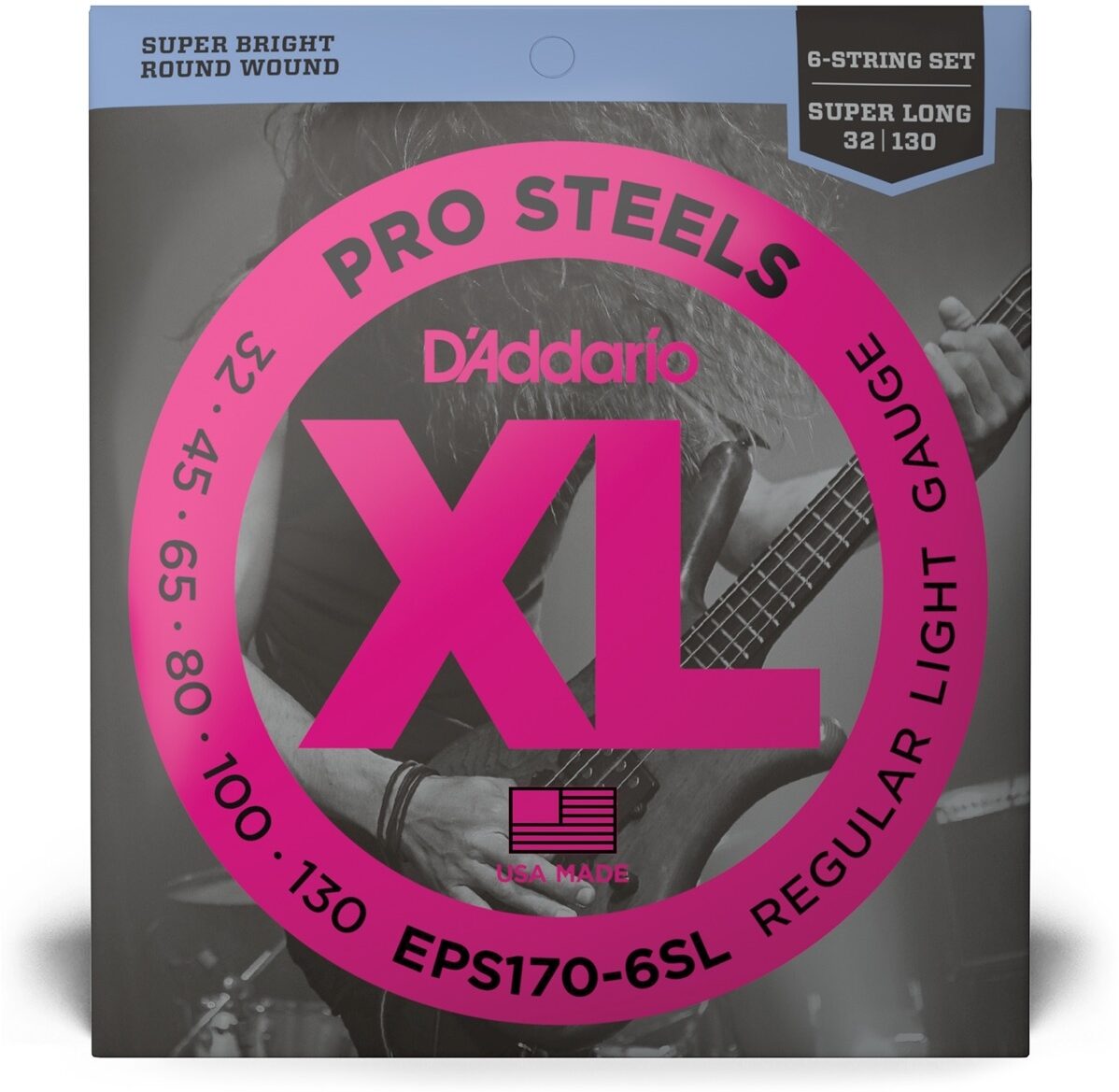 D'Addario EPS1706SL 6-String Pro Steels Bass Strings 3 D'Addario EPS1706SL 6-String Pro Steels Bass Strings