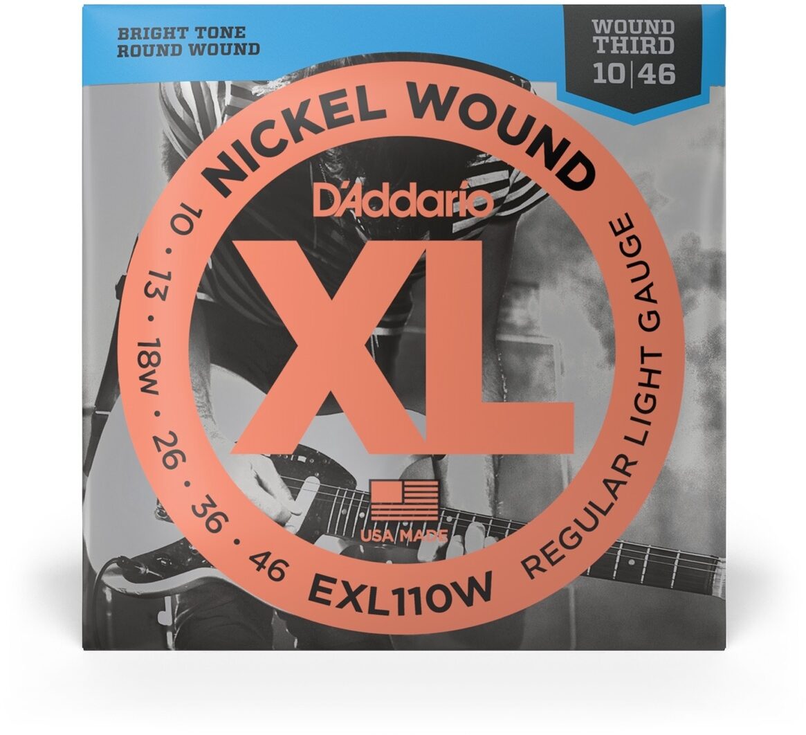 D'Addario EXL110W Nickel Wound Electric Guitar Strings (Light) 1 D'Addario EXL110W Nickel Wound Electric Guitar Strings (Light)