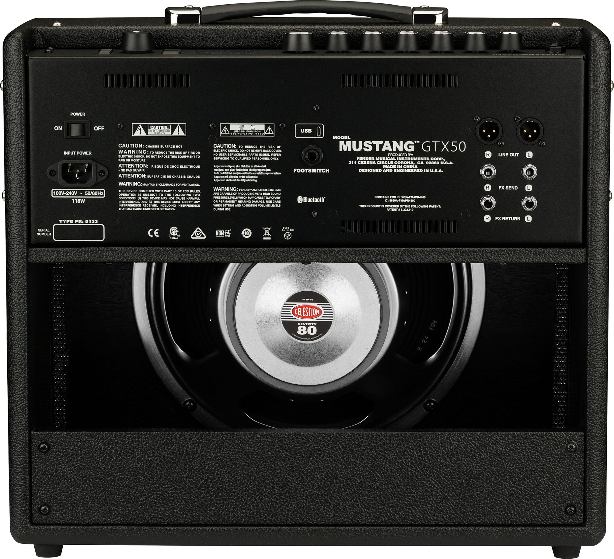 Fender Mustang GTX50 Digital Guitar Combo Amplifier (50 Watts, 1x12") 3 Fender Mustang GTX50 Digital Guitar Combo Amplifier (50 Watts, 1x12")