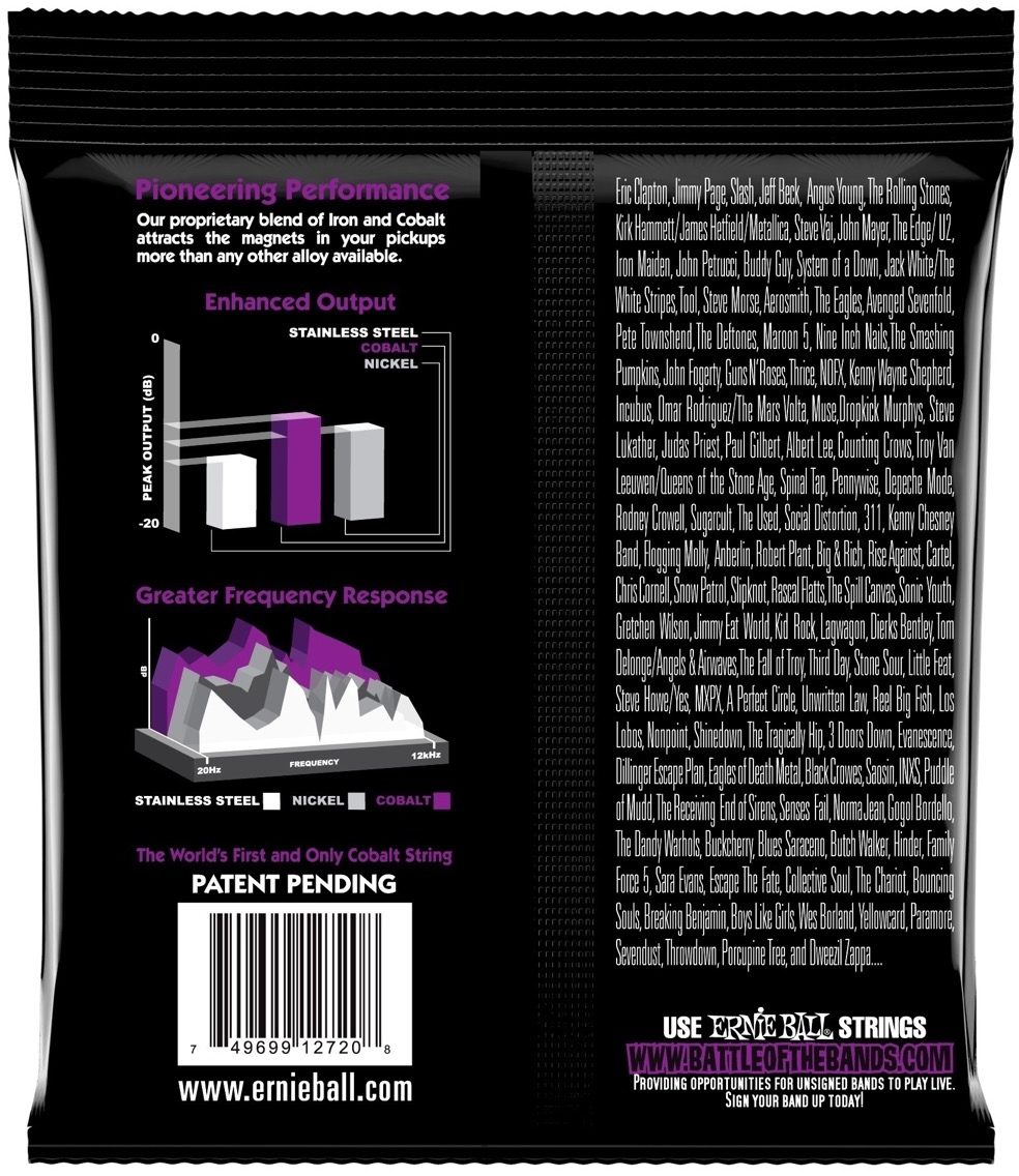 Ernie Ball Power Slinky Cobalt Electric Guitar Strings 2 Ernie Ball Power Slinky Cobalt Electric Guitar Strings