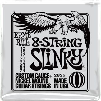 Ernie Ball Slinky 8-String Nickel Wound Electric Guitar Strings - 10-74 Gauge 1 Ernie Ball Slinky 8-String Nickel Wound Electric Guitar Strings - 10-74 Gauge