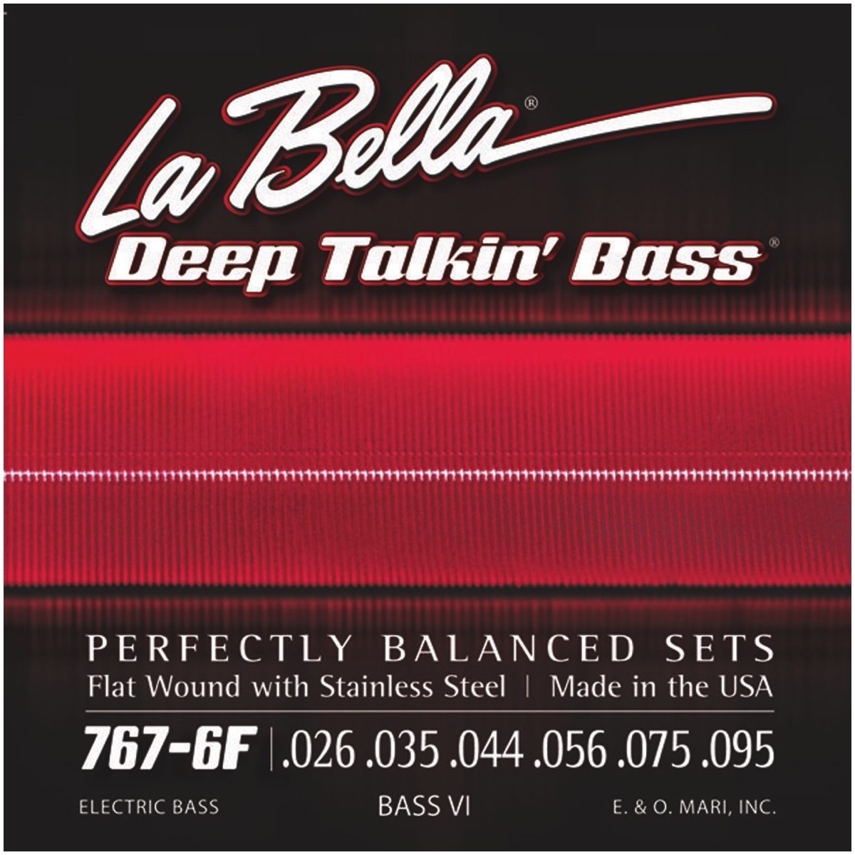 La Bella 767-6F Bass VI Flatwound Electric Bass Strings