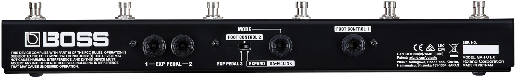 Boss GA-FC EX Foot Controller 3 Boss GA-FC EX Foot Controller