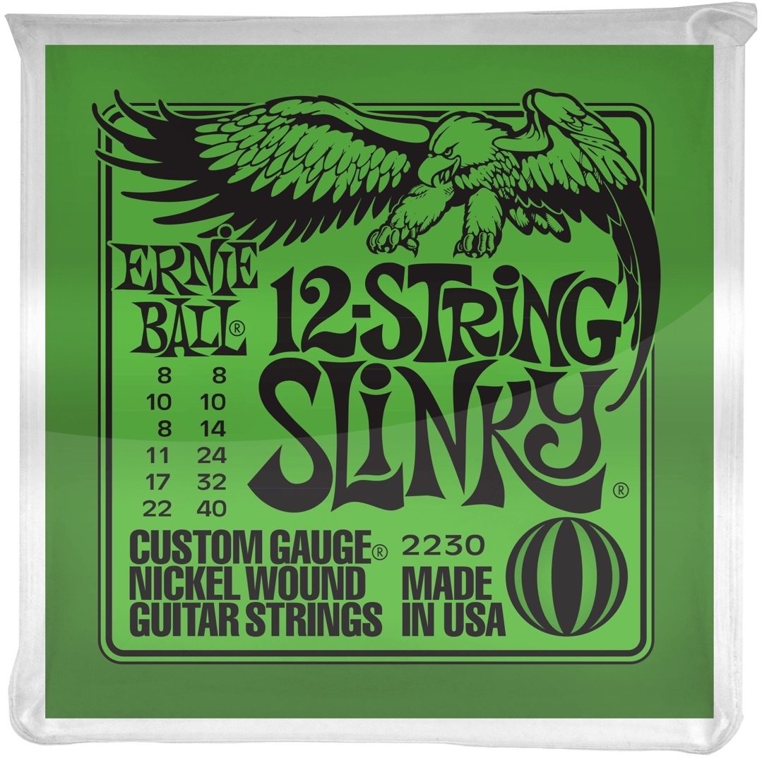 Ernie Ball Slinky 12-String Nickel Wound Electric Guitar Strings - 8-40 Gauge