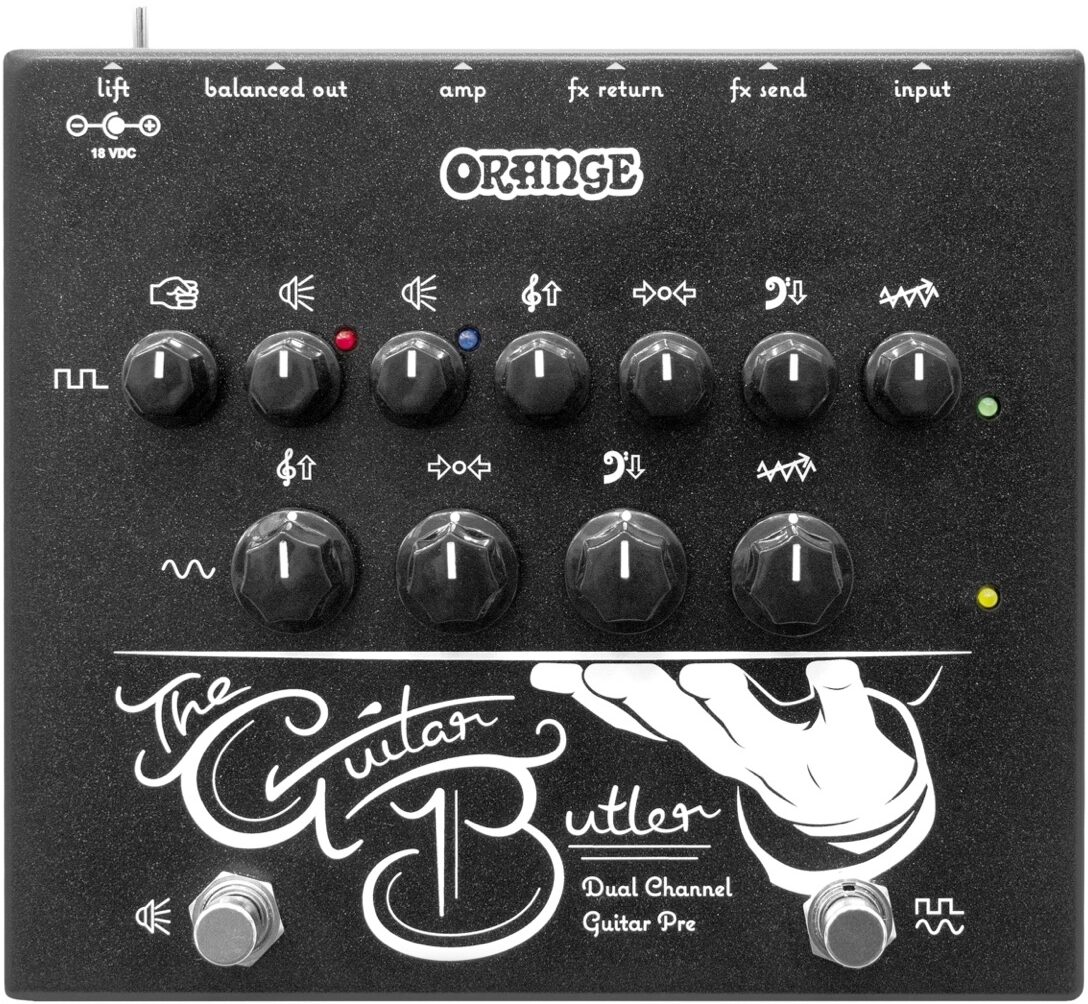 Orange Guitar Butler Dual Channel Guitar Preamp Pedal 1 Orange Guitar Butler Dual Channel Guitar Preamp Pedal