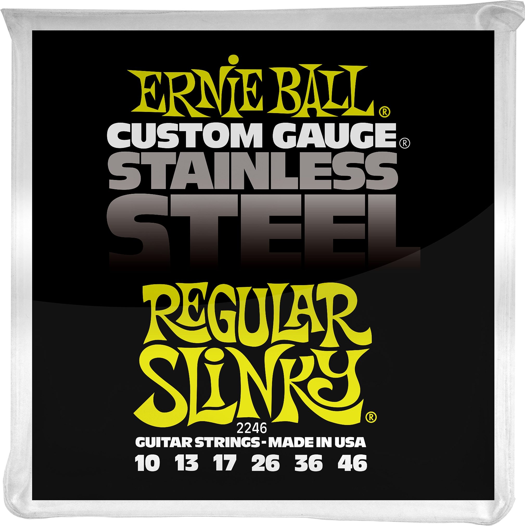 Ernie Ball Regular Slinky Stainless Steel Electric Guitar Strings 1 Ernie Ball Regular Slinky Stainless Steel Electric Guitar Strings