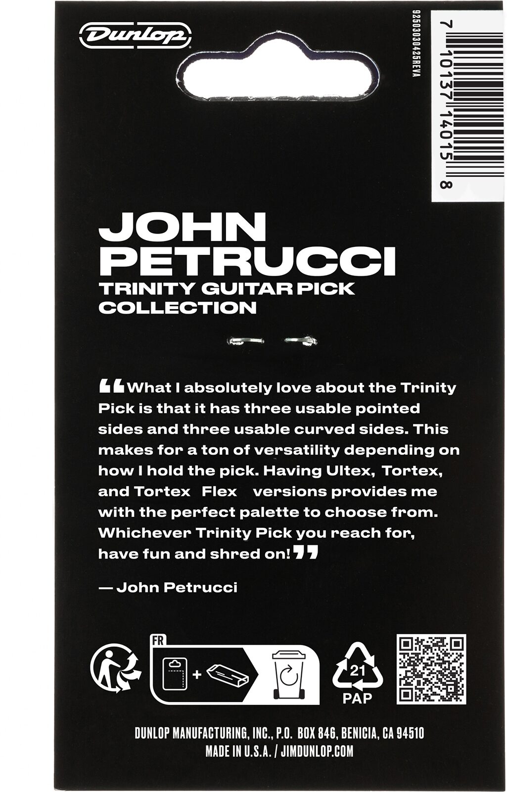 Dunlop John Petrucci Trinity Pick Pack 3 Dunlop John Petrucci Trinity Pick Pack