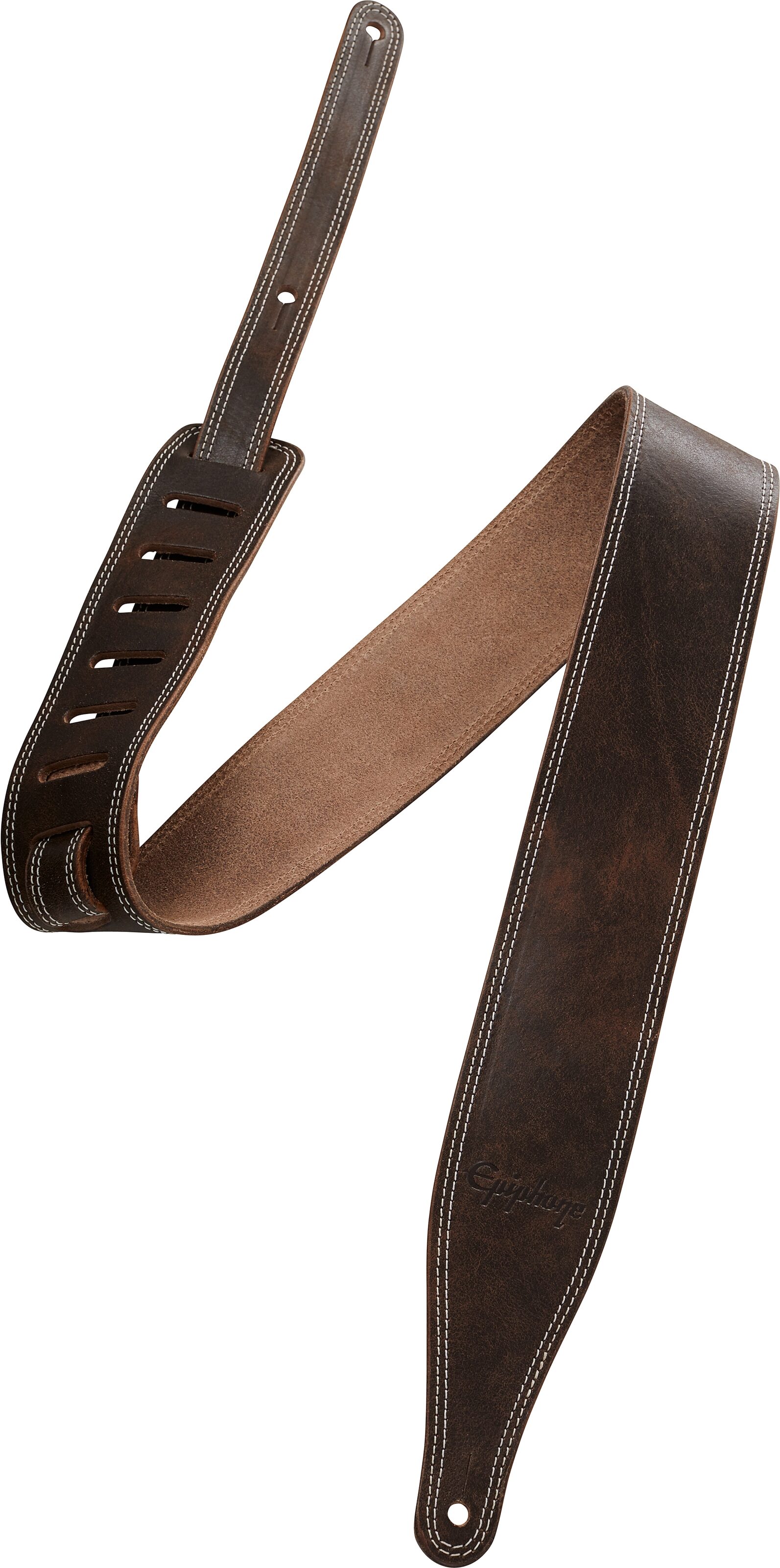 Epiphone Premium Leather Guitar Strap 2 Epiphone Premium Leather Guitar Strap