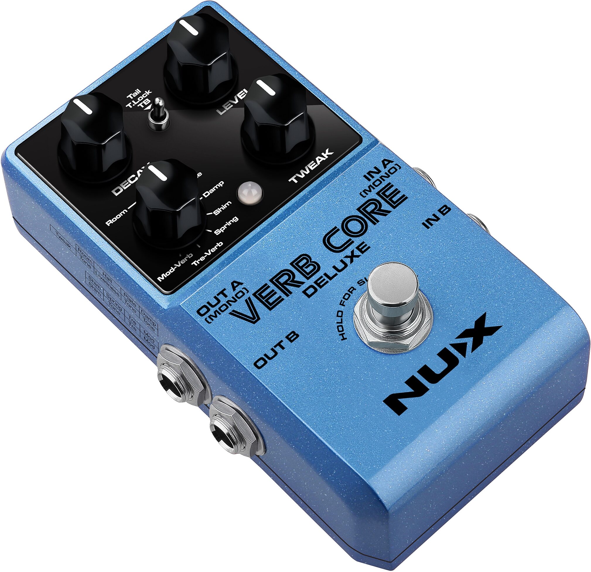 NUX Verb Core Deluxe Multi Reverb Pedal 2 NUX Verb Core Deluxe Multi Reverb Pedal