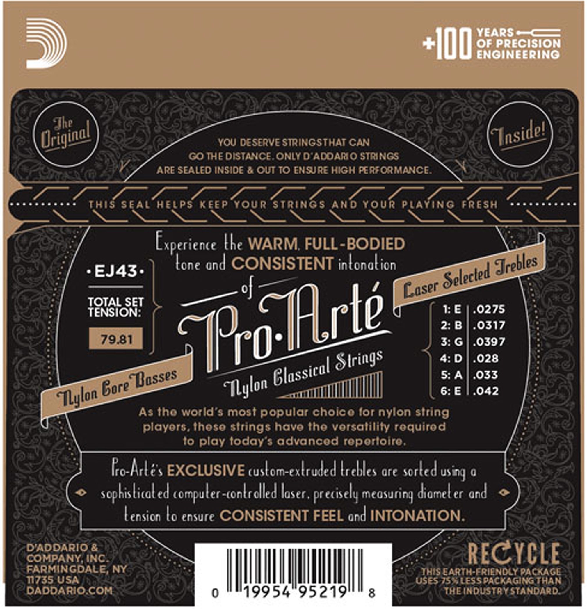 D'Addario EJ43 Pro-Arte Nylon Classical Acoustic Guitar Strings