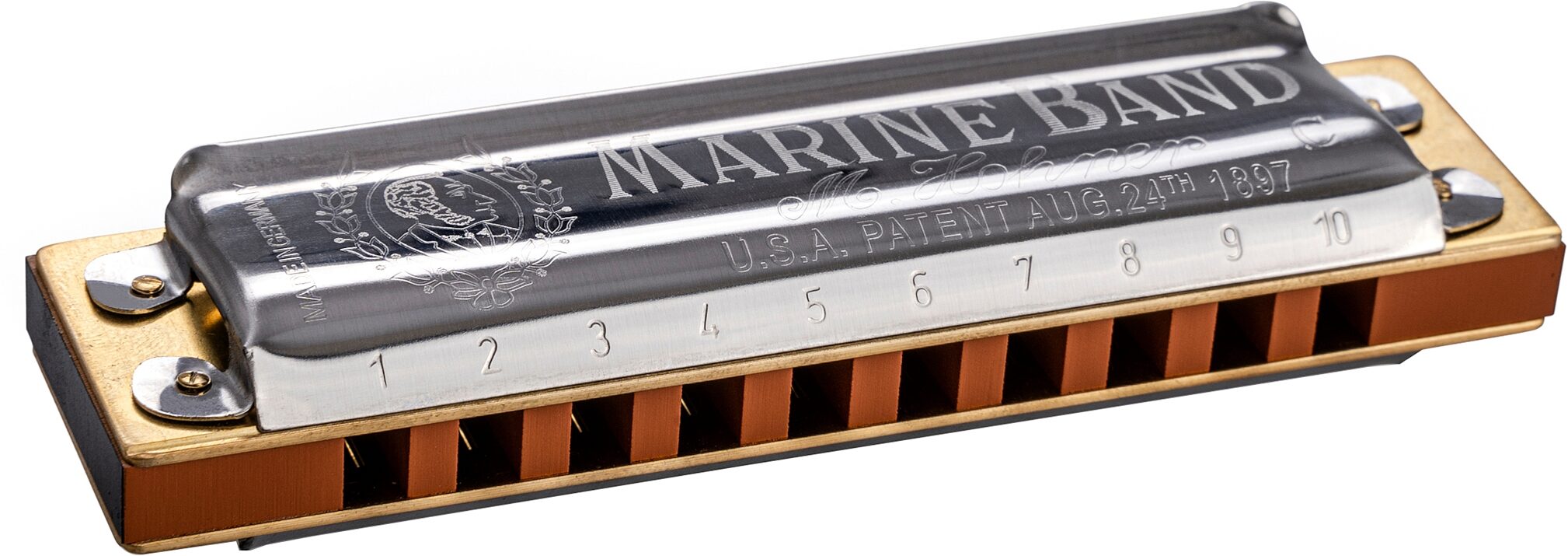 Hohner 125th Anniversary Commemorative Edition Marine Band 1896 Harmonica 1 Hohner 125th Anniversary Commemorative Edition Marine Band 1896 Harmonica