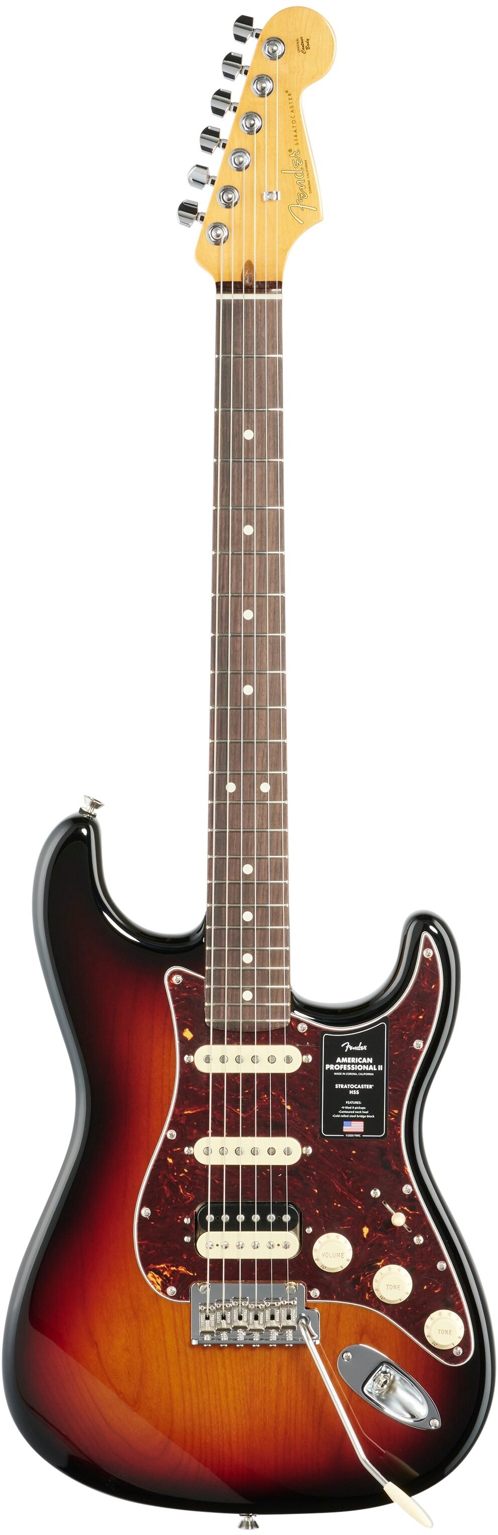 Fender American Pro II HSS Stratocaster Electric Guitar, Rosewood Fingerboard (with Case) 2 Fender American Pro II HSS Stratocaster Electric Guitar, Rosewood Fingerboard (with Case)