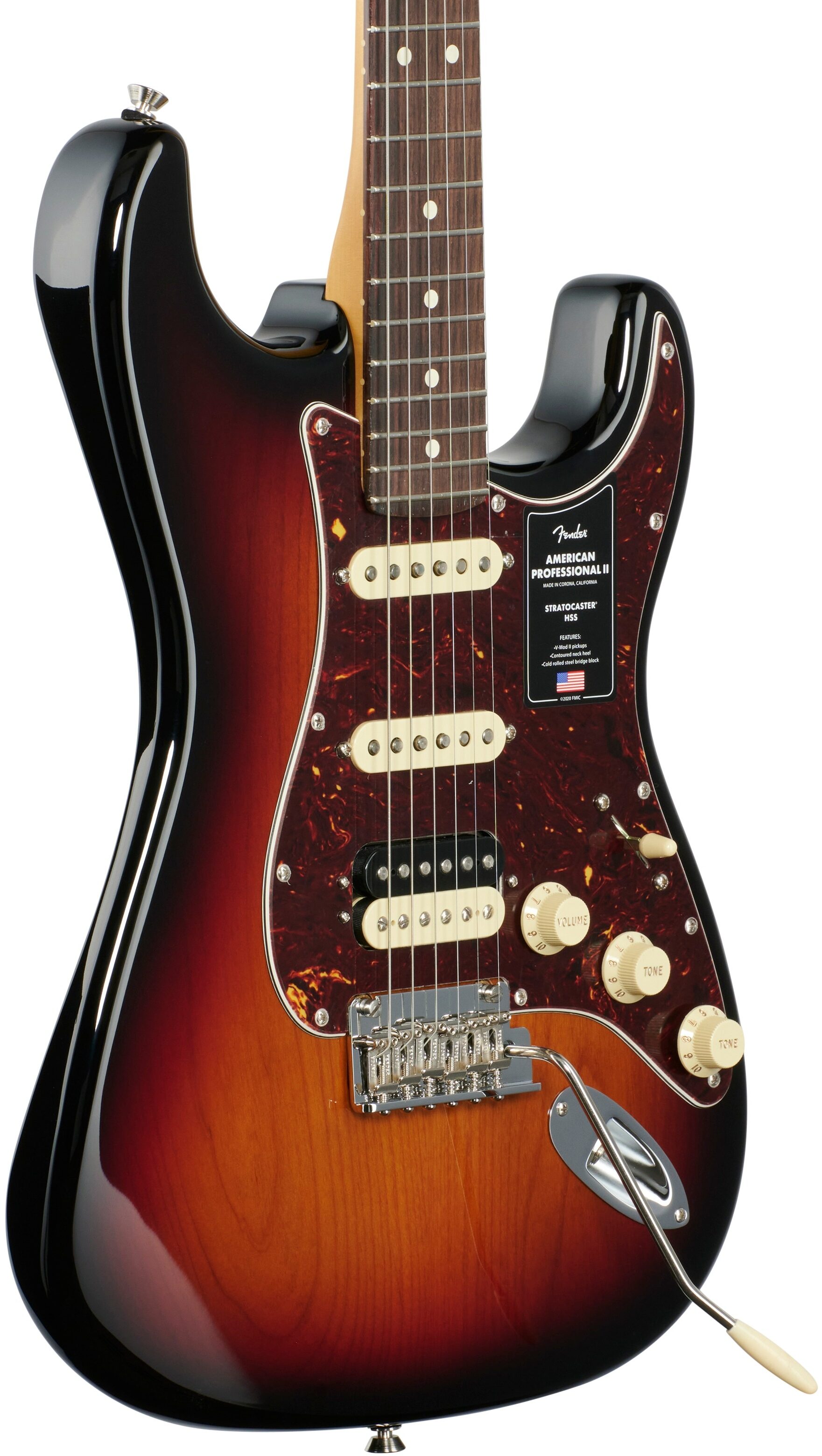 Fender American Pro II HSS Stratocaster Electric Guitar, Rosewood Fingerboard (with Case) 3 Fender American Pro II HSS Stratocaster Electric Guitar, Rosewood Fingerboard (with Case)