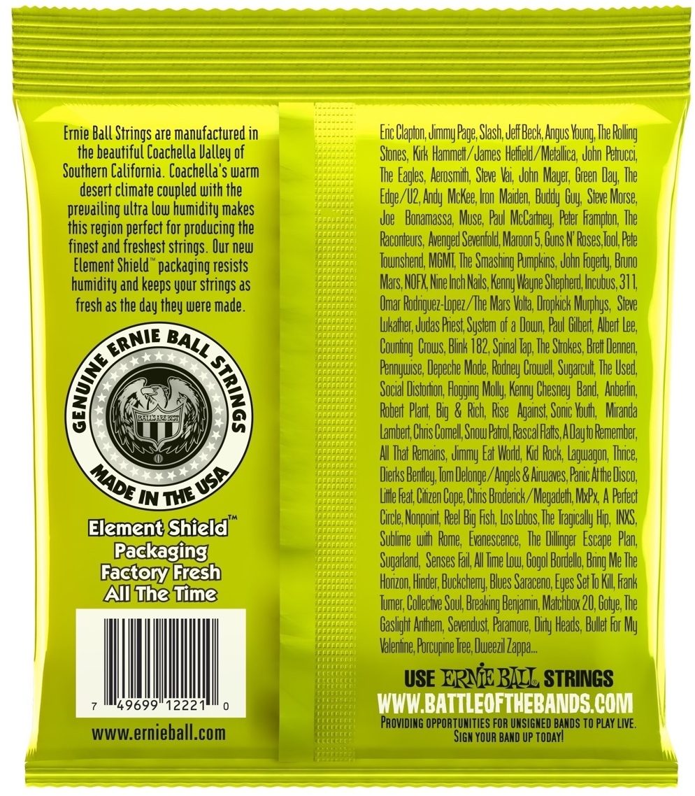 Ernie Ball Regular Slinky 2221 Electric Guitar Strings (10-46) 2 Ernie Ball Regular Slinky 2221 Electric Guitar Strings (10-46)