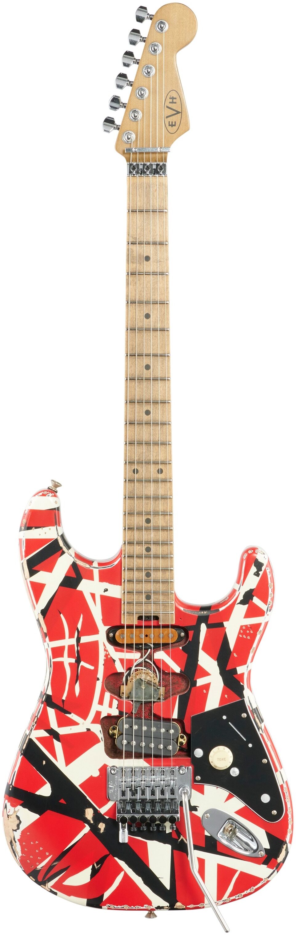 EVH Eddie Van Halen Striped Series Frankenstein "Frankie" Electric Guitar 1 EVH Eddie Van Halen Striped Series Frankenstein "Frankie" Electric Guitar