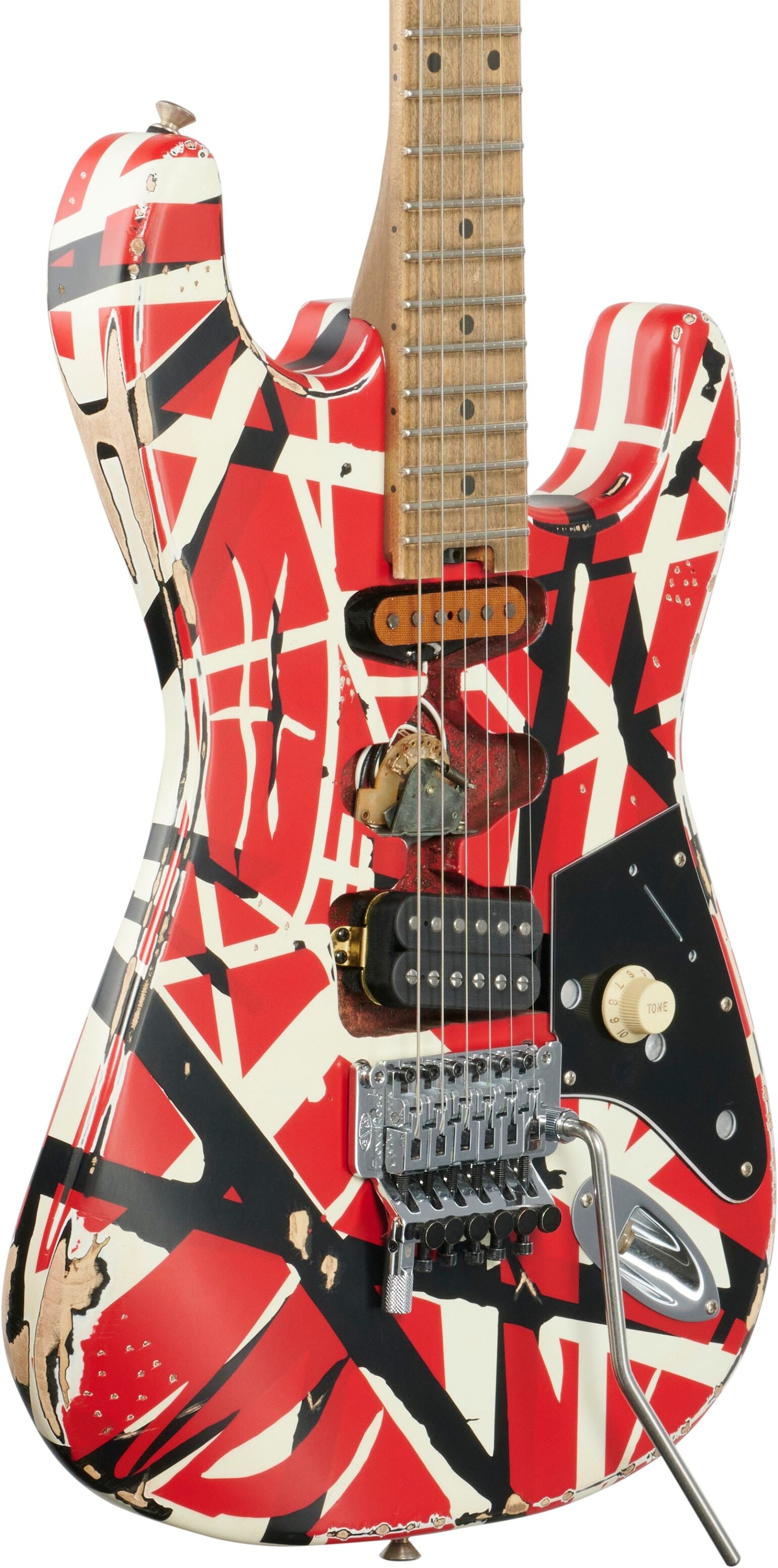 EVH Eddie Van Halen Striped Series Frankenstein "Frankie" Electric Guitar 2 EVH Eddie Van Halen Striped Series Frankenstein "Frankie" Electric Guitar