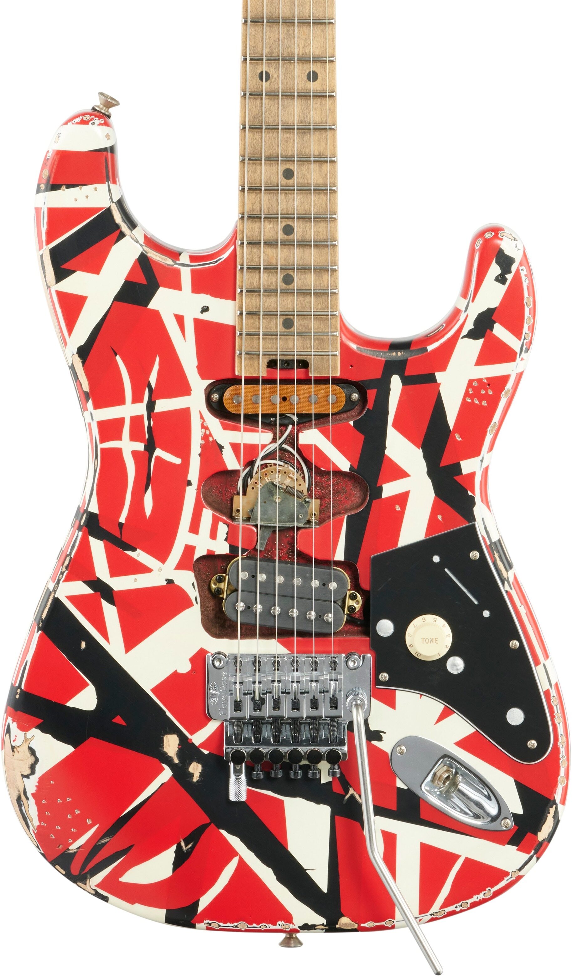 EVH Eddie Van Halen Striped Series Frankenstein "Frankie" Electric Guitar 5 EVH Eddie Van Halen Striped Series Frankenstein "Frankie" Electric Guitar
